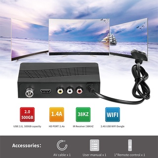 DVB-T2 TV Tuner Vga TV Box DVB T2 For Digital TV-Receptor Wifi Receiver DVBT2 DVB-C Set-top Box H.2
