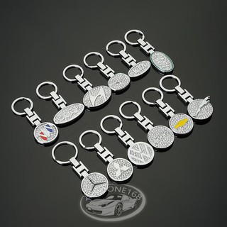 Mercedes-Benz AMG 3D Car keychain diamond holder Car High Solid Stainless Steel key chain Emblem Car Logo Auto Keyring for A/C/CLA/E/GLA/GLC/GLE/S/B-Class (5)