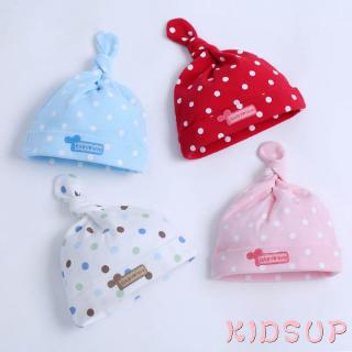 ✿KIDSUP✿Lovely Newborn Baby Boy Girl Hat Polka Dot Cotton Kids Cap 0-36M