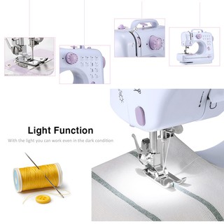 12-Stitch Sewing Machine With Sewing Kits Portable Electric Sewing Machine Handmade Tools (6)