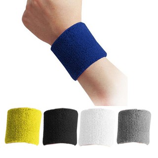 Breathable Sweat Wristband Cotton Towel Banded Yarn Elastic Wrist Support Tennis Wristlets Sports