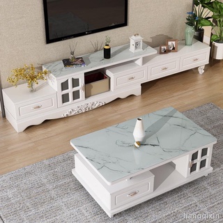 TV cabinet modern minimalist small apartment living room Nordic style telescopic coffee table TV cabinet combination wall cabinet