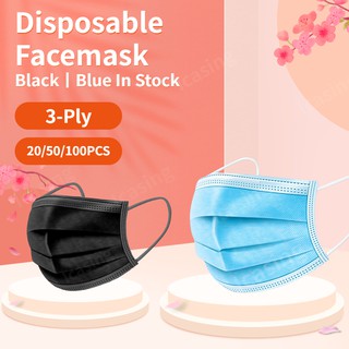 Face Masks 3ply Disposable Face Shield Anti-Dust Anti-Virus Respirator Mask