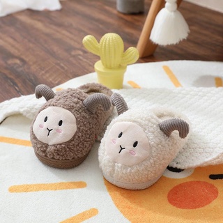 Children s cotton slippers Indoor home furry Fall/winter wool slippers Winter cotton shoes Boys and girls Children baby
