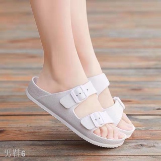 ▦✚▼New fashion two strap slippers birkenstock summer slides unisex design