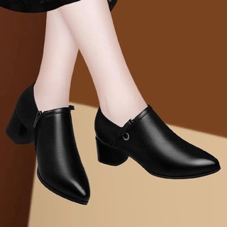 Women Classic Black Pu Leather Short Ankle Boots Lady Cool Sweet Autumn Boots A9320