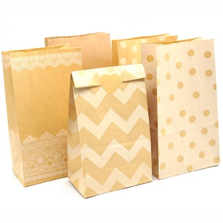 Kraft Paper bag, Stand up Bags,Cookie Gift Packing Bag Birthday Party Favor Stand Bags,Party Decorat (1)