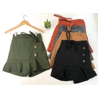 DDC Ruffled Skort Plain (Free size - Small to Large)