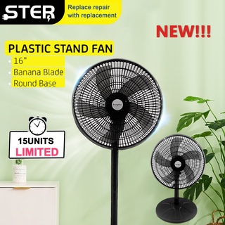 Stand Fan 16 Inch electric fan blade shaking head dormitory quiet mechanical（Local warranty）