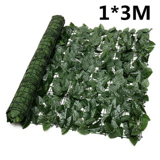 Warmhouse 1*3M Artificial Faux Lvy Leaf Privacy Fence Screen Decor Panels Hedge (2)