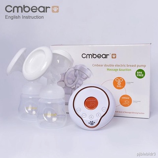 ❂☾New Large Suction double bottle Electric Breast Pump breast feeding Advanced automatic massage USB