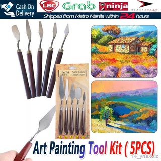 ▩❀☃xd Mixed Palette Knife Painting Stainless Steel Scraper Spatula Art Supplies Oil Painting Knife