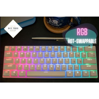[READY STOCK][LOCAL SELLER][HOT-SWAPPABLE] (RK61) 60% Royal Kludge RGB LED mechanical keyboard