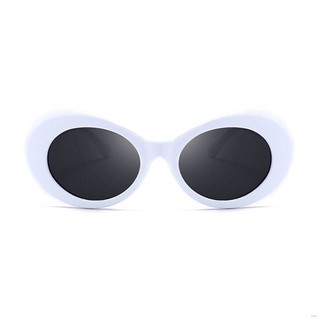 Hot Sale Rock Star Retro Clout Goggles Oval Round Pop Black Lenses Sunglasses Women Men Design