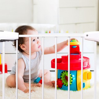 Baby Safety Gate Fence Door Gate Stairs Barrier Infant Child (7)