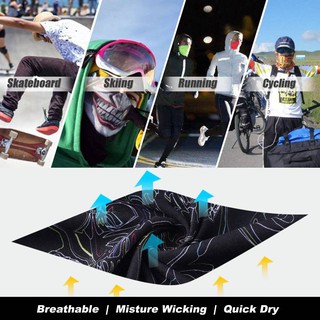3D Animal Ski Cycling Snowboard Scarf Neck Warmer Face Mask Balaclava Bandana National flag (4)