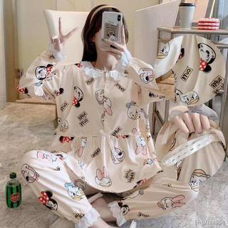 panty for women✥☑Spring and autumn loose half cardigan confinement clothing long-sleeved breastfeedi