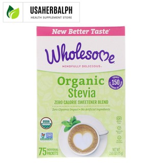 Organic Stevia, Zero Calorie Sweetener Blend 75 Packets