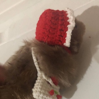Djungarian Hamster Hamster Hat Crochet Wool Small Hat Customized Pet Small Hat Small Bag Small Clothes pet hat hamster hat (7)