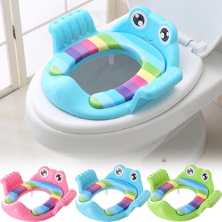 Kids Baby Toddler Potty Seat Cushion With Armrest Bathroom Toilet Seat Potty Training