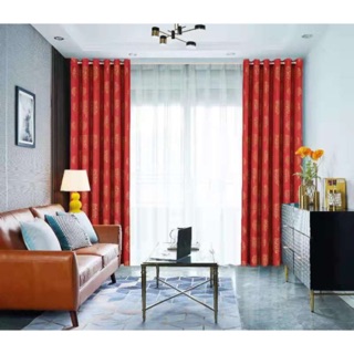 KAWAYI New Design Curtain Brocade Polyester with 8 Ring 1piece