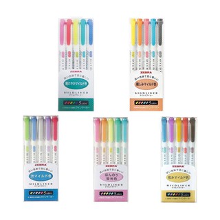[boutique]Japanese Zebra 25 Colors 5 Types Mildliner Double-Sided Highlighter Pen Set Fluorescent Ma