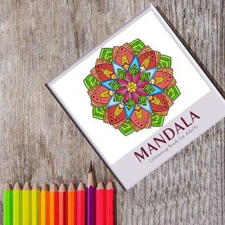 Colouring book for adult colouring pages mandala 25x25cm