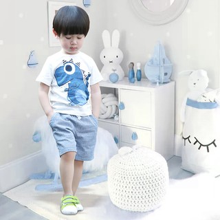 HIIU HOT Baby Boy Clothes Cartoon Tops+Shorts Outfits (1)