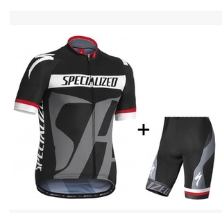 Bike Short Sleeve Jersey And With Pad Cycling Shorts #2114+SPECIALIZED