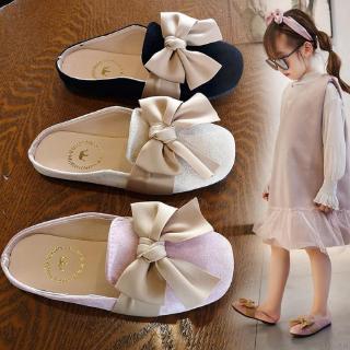 Spring Baby Girl Casual Shoes Cute Bow Decorative Soft Leather Rubber Sole Princess Shoes