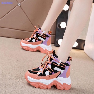 Internally increased women s shoes 10cm thick-soled platform shoes 2021 new summer daddy shoes female explosive sports and leisure women s shoes