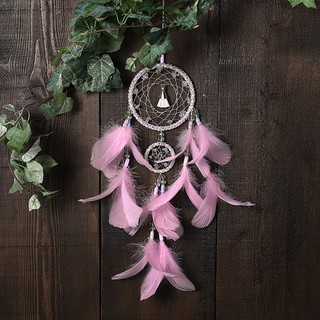 Simple Handmade Dream Catcher Wall Hanging Lace Wind Crimes (2)