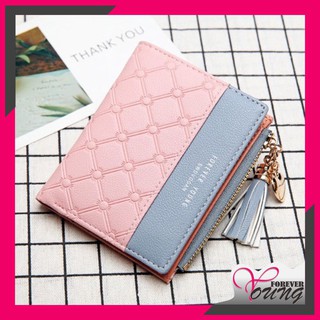 (local) Forever Young - D1133 Olivia Wallet From Jakarta Korean Women 's Fold Wallet