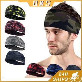 hair∋[QKS] Absorbent Cycling Headband Men Bandana Ciclismo Sport Hair Sweatband Non-slip Bike Headwe