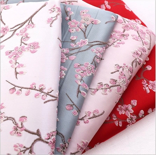 1 * pcs high quality thick embroidered silk fabric DIY sewing patchwork continuous size (1)