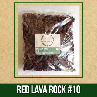 JP Backyard | Red Lava Rock #10 - 1 Kilogram | for Plants and Aquarium