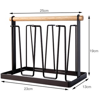 Wrought Iron Glass Cup Shelf Coffee Cup Drain Rack Kitchen Cup Holder Cup Accommodate Shelf (2)