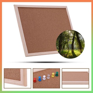 HOT *J❤*40x60cm Cork Board Drawing Board Pine Wood Frame White Boards