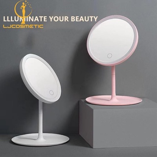 led makeup mirror with light fill tabletop vanity mirror desktop folding portable mirror