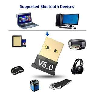 MCshop Wireless Bluetooth 5.0 Receiver USB Dongle Audio Adapter Transmitter for PC Computer Laptop