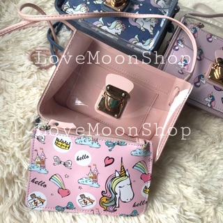 Unicorn Transparent Sling Bag with Pouch (7)