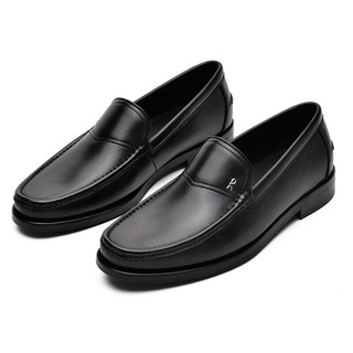 RobertaNorbeda New Men's Shoes Business Casual Leather Shoes First Layer Cowhide Slip-on Shoes Loafe