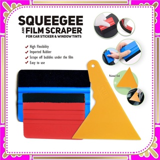 CAR ACCESSORIESCAR DECAL¤♝♗Squeegee for Car Sticker (Red, Yellow and Blue)