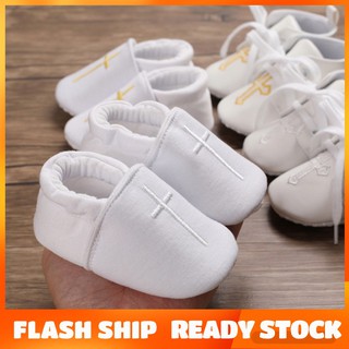 Newborn Baby Shoes 0-18 Months Baby Boys Girls Cross Baptism Christening Shoes Church Soft Sole Shoes