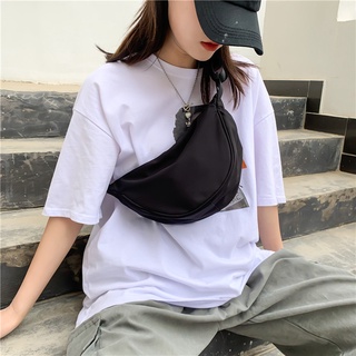 Korean Simple Ladies Chest Bag Nylon Sling Waist Bags For Women Fashion belt bag female trend Korean