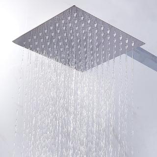 6/8/10/12 inch Luxury Stainless Steel Large Rain Shower Head Bathroom Shower Head High Pressure Hand held shower head rain