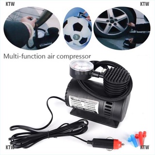 <KTW> 300PSI 12V Portable Mini Air Compressor Auto Car ElectricTire Air Inflator Pump