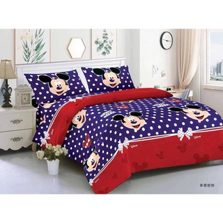 Mickey mouse 3in1 Bedsheet with Garter/Single Double Queen King