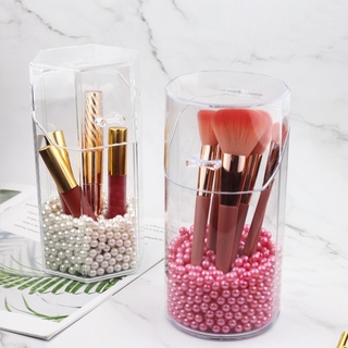 Acrylic Makeup Brush Holder Makeup Organizer Cosmetic Holder Lipstick Pencil Storage Container Trans