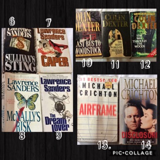 LOWEST PRICE Crime Murder Thriller Fiction Book Sale Novels Pocketbook Michael Crichton Rick Riordan (3)